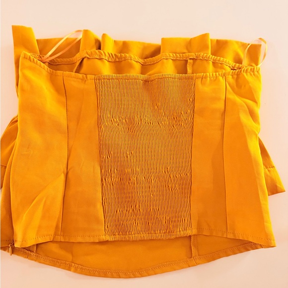 Yellow Ruffle Strapless Tube Top - Picture 2 of 2